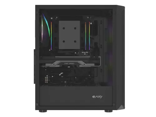 Кутия за компютър, Fury PC Case Shobo SH4F RGB Midi Tower, Window, Black - image 7
