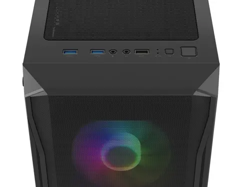 Carcasă calculator, Fury PC Case Shobo SH4F RGB Midi Tower, Window, Negru - 9