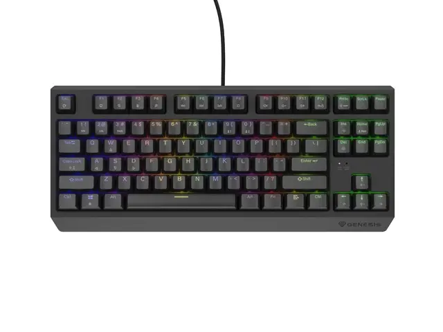 Клавиатура, Genesis Gaming Keyboard Thor 230 TKL US RGB Mechanical Outemu Red Black Hot Swap