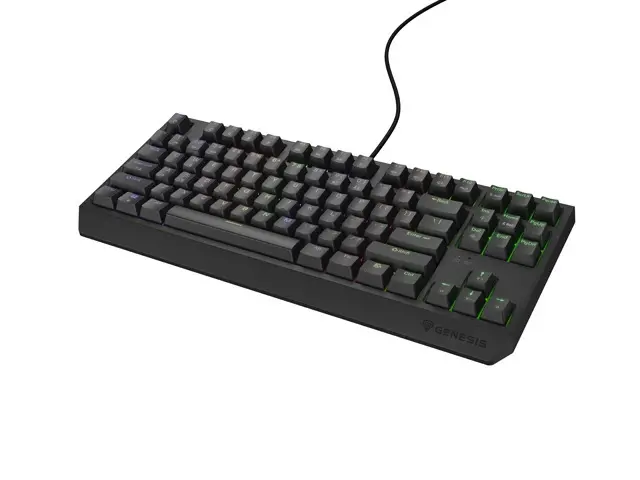 Клавиатура, Genesis Gaming Keyboard Thor 230 TKL US RGB Mechanical Outemu Red Black Hot Swap - image 1