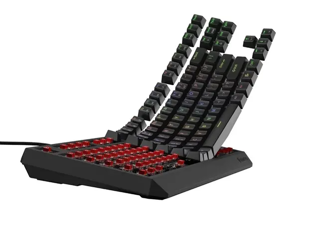 Клавиатура, Genesis Gaming Keyboard Thor 230 TKL US RGB Mechanical Outemu Red Black Hot Swap - image 2