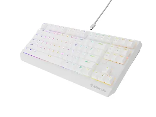 Клавиатура, Genesis Gaming Keyboard Thor 230 TKL US RGB Mechanical Outemu Red White Hot Swap - image 3