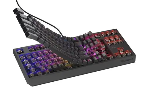 Клавиатура, Genesis Gaming Keyboard Thor 230 TKL US RGB Mechanical Outemu Brown Black Hot Swap - image 7