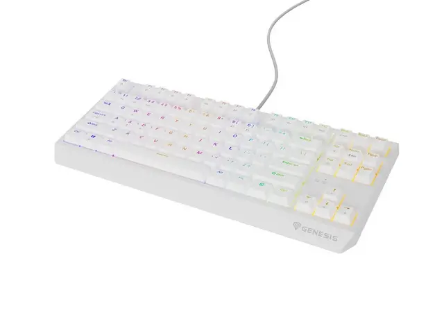 Клавиатура, Genesis Gaming Keyboard Thor 230 TKL US RGB Mechanical Outemu Brown White Hot Swap - image 1
