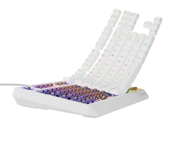 Клавиатура, Genesis Gaming Keyboard Thor 230 TKL US RGB Mechanical Outemu Brown White Hot Swap - image 4