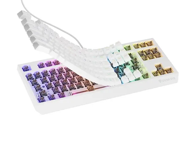 Клавиатура, Genesis Gaming Keyboard Thor 230 TKL US RGB Mechanical Outemu Brown White Hot Swap - image 6