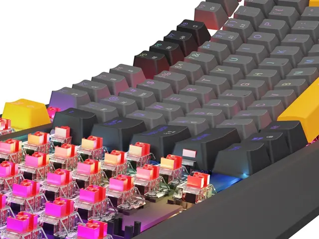 Клавиатура, Genesis Gaming Keyboard Thor 230 TKL Anchor Gray Negative US RGB Mechanical Outemu Red - image 2