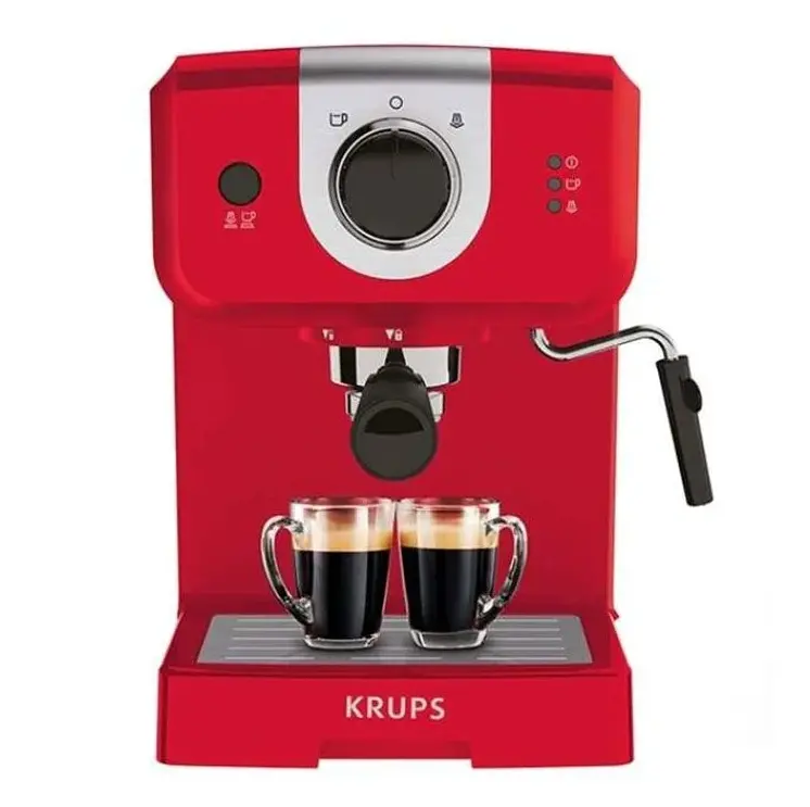Кафемашина, Krups XP320530, ESP STEAM&PUMP MECA OPIO RED, 1050W, 15 bar