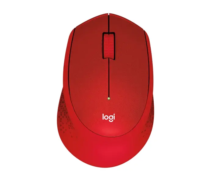 Мишка, Logitech Wireless Mouse M330 Silent Plus, red