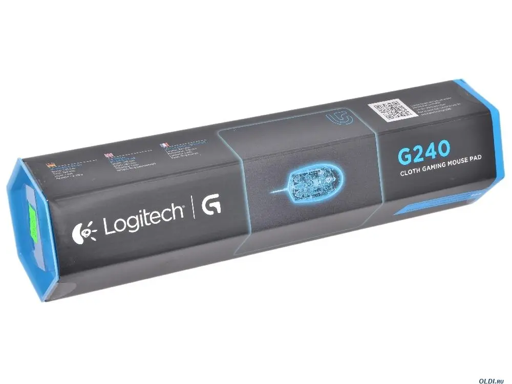 Mouse pad, Logitech G240 Cloth Mouse Pad, 280 x 340 mm, Moderate Friction, Rubber Base, Low Profile 1 mm, Negru - image 2