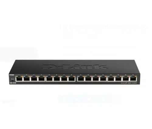 Switch, D-Link 16 θυρών 10/100/1000Mbps μη διαχειριζόμενο Gigabit Ethernet switch - 1
