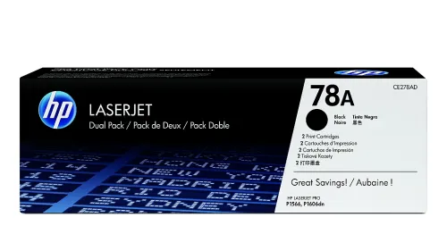 Консуматив, HP 78A Black Dual Pack LaserJet Toner Cartridges