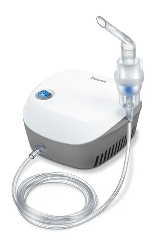 Inhalator, Beurer IH 18 nebulizator;tehnologie cu aer comprimat;piesă bucală, atomizor de medicamente;măști pentru adulți și copii;dispozitiv medical - 1