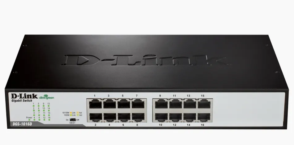 Комутатор, D-Link 16-Port 10/100/1000Mbps Copper Gigabit Ethernet Switch, rack mountable