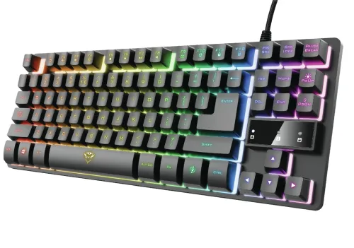 Клавиатура, TRUST GXT 833 Thado TKL Gaming Keyboard US - image 1