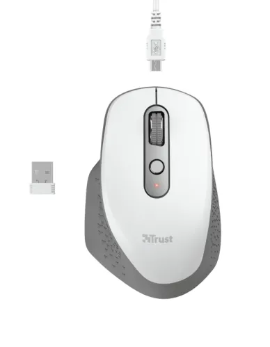 Мишка, TRUST Ozaa Wireless Rechargeable Mouse White