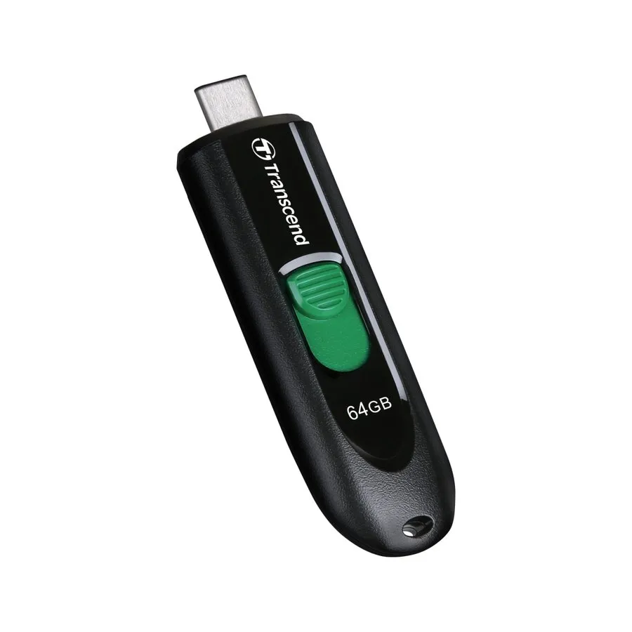 Памет, Transcend 64GB, USB3.2, Pen Drive, Type-C, Capless, Black