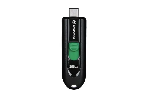 Μνήμη, Transcend 256GB, USB3.2, Pen Drive, Type-C, Capless, μαύρο