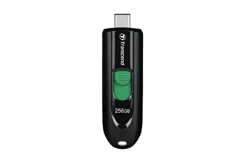 Μνήμη, Transcend 256GB, USB3.2, Pen Drive, Type-C, Capless, μαύρο - 1