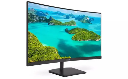 Монитор, Philips 241E1SC, 23.6" Curved 1500R VA WLED, 1920x1080@75Hz, 4ms GTG, 250cd/m2, 3000:1, Mega Infinity DCR, FreeSync, FlickerFree, Low Blue Mode, Tilt, D-SUB, HDMI - image 1