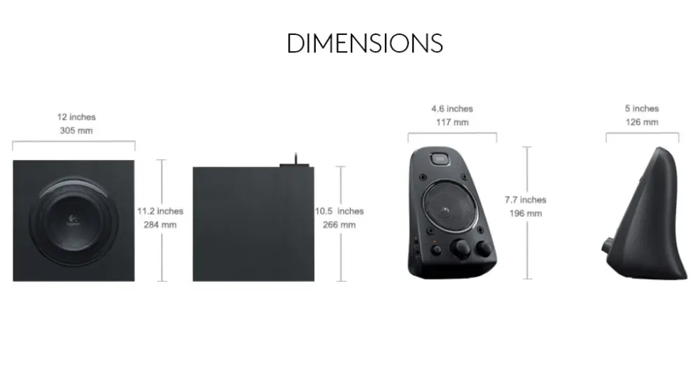 Sistem audio, Logitech 2.1 Speaker System Z623 - image 5