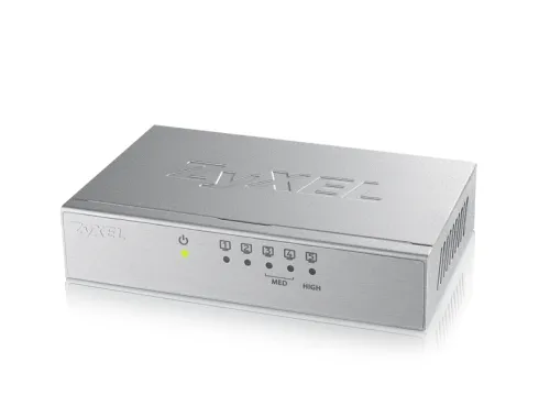 Комутатор, ZyXEL GS-105B v3, 5-port 10/100/1000Mbps Gigabit Ethernet switch, desktop, metal housing