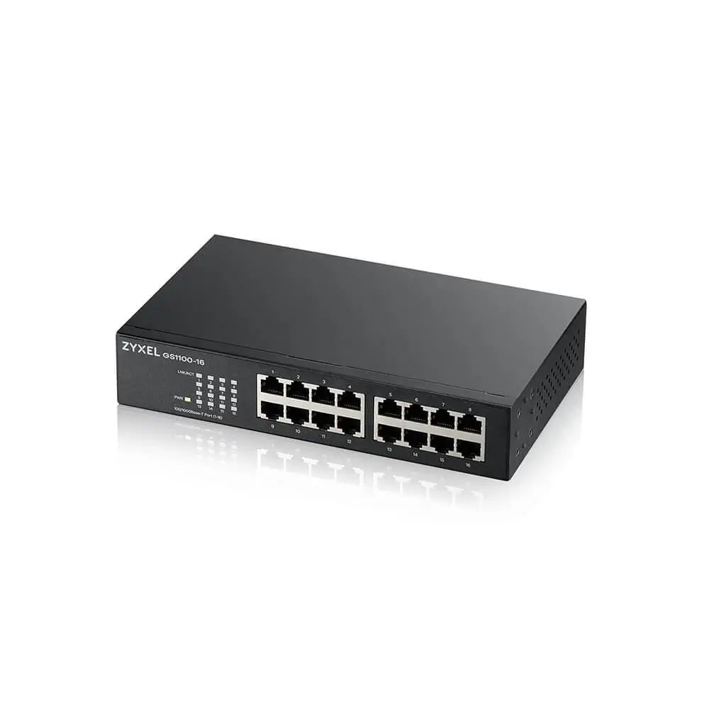 Switch, ZyXEL GS1100-16 v3 16-port Gigabit Unmanaged Switch - image 1