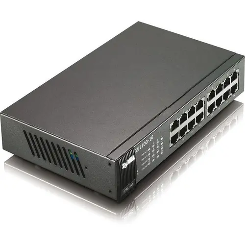 Комутатор, ZyXEL GS1100-16 v3 16-port Gigabit Unmanaged Switch - image 2