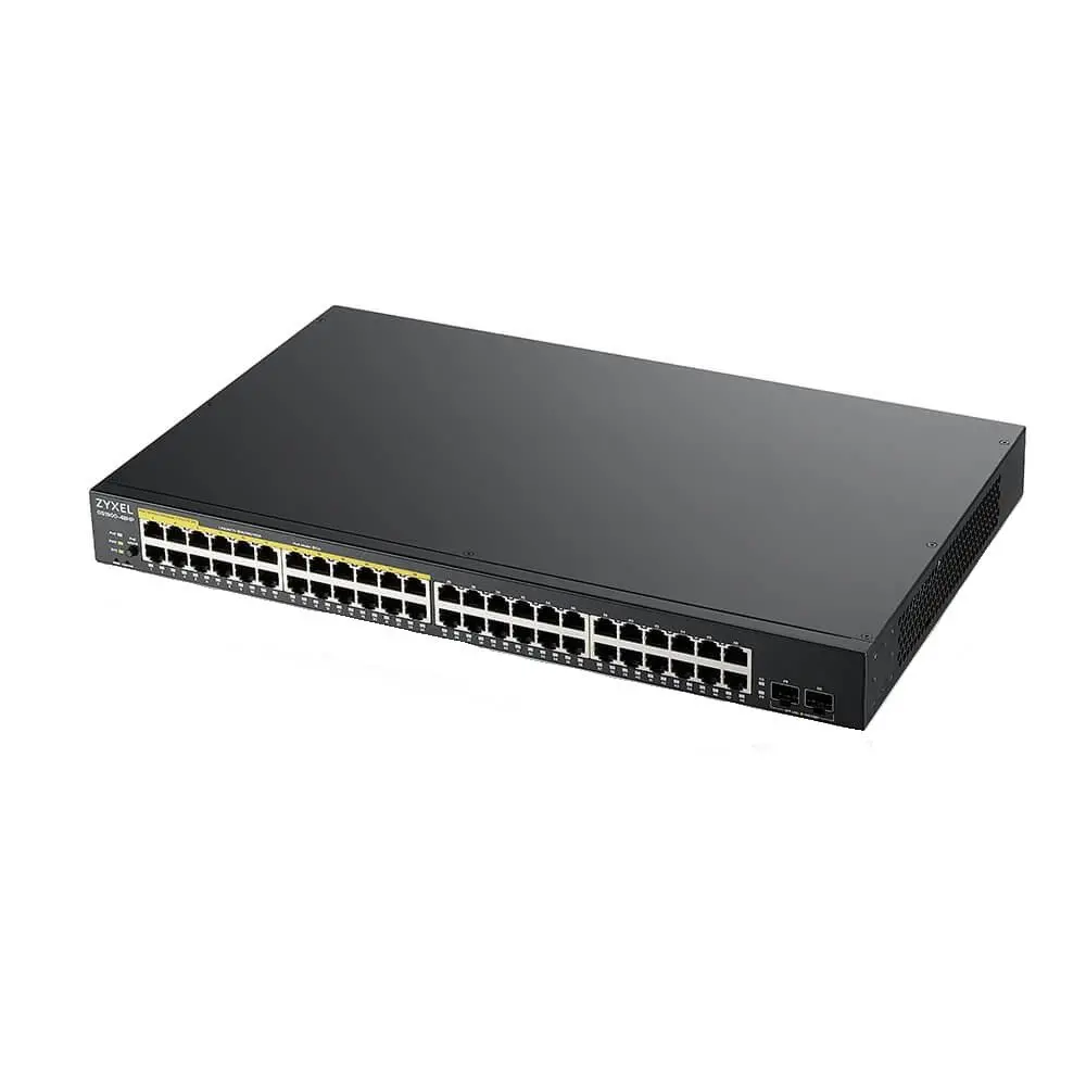 Switch, ZyXEL GS1900-48HP v2, 48 θυρών GbE L2 Smart Switch, 170 Watt, για τοποθέτηση σε rack