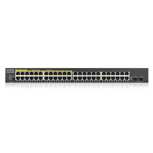 Комутатор, ZyXEL GS1900-48HP v2, 48-port GbE L2 Smart Switch, 170 Watt, rackmount - image 1