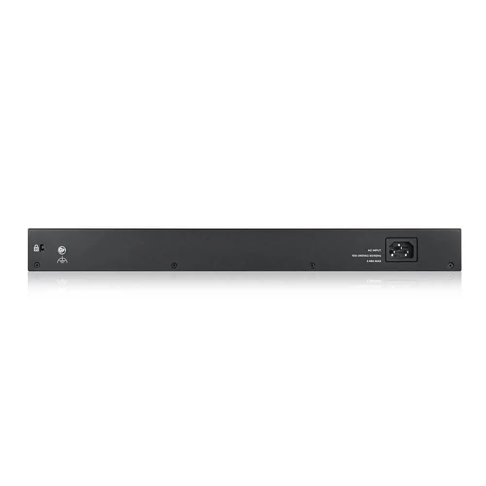 Switch, ZyXEL GS1900-48HP v2, 48 θυρών GbE L2 Smart Switch, 170 Watt, για τοποθέτηση σε rack - image 2
