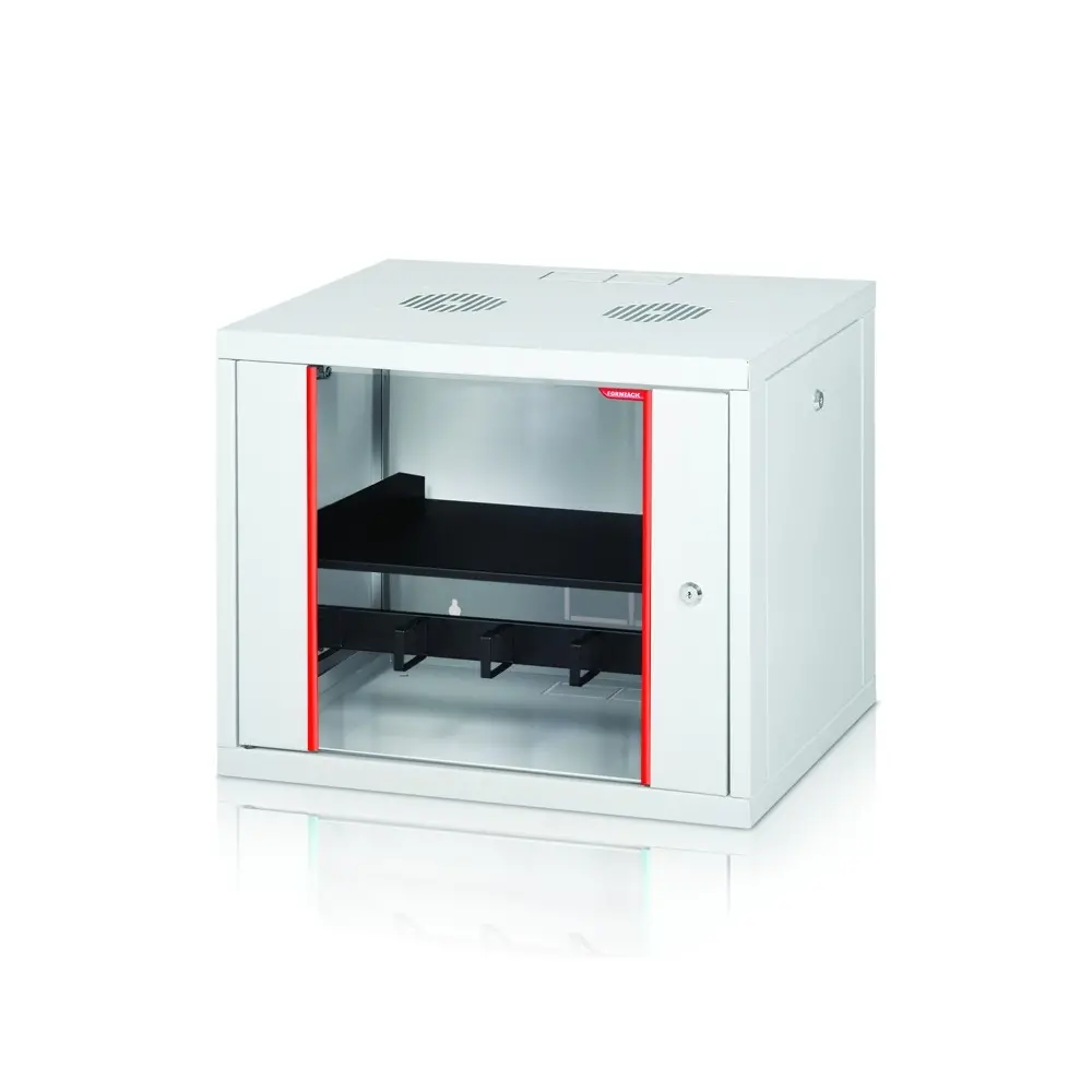 Ερμάριο επικοινωνιών, Formrack 19" επιτοίχιο rack 7U 555/450mm, αφαιρούμενες πλαϊνές πλευρές με κλειδαριά, ύψος: 371mm, φέρουσα ικανότητα: 100kg