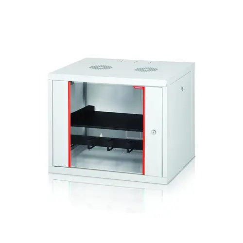 Ερμάριο επικοινωνιών, Formrack 19" επιτοίχιο rack 7U 555/450mm, αφαιρούμενες πλαϊνές πλευρές με κλειδαριά, ύψος: 371mm, φέρουσα ικανότητα: 100kg - 1