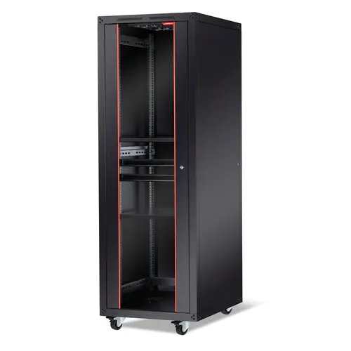 Комуникационен шкаф, Formrack 19" Free standing rack 42U 600/800mm, height: 2096 mm, loading capacity: 600 kg, front tempered glass door, openable locking sides and back (does not include castor/feet group)