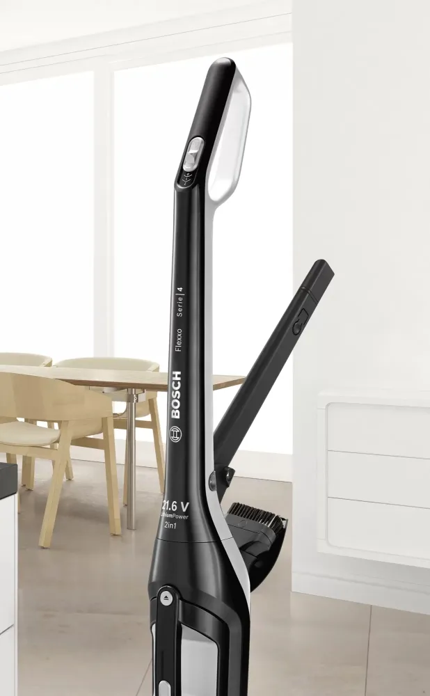 Прахосмукачка, Bosch BBH32101, Cordless Handstick Vacuum cleaner 2 in 1 Flexxo, Serie 4, 21.6V, built-in accessories, black - image 9