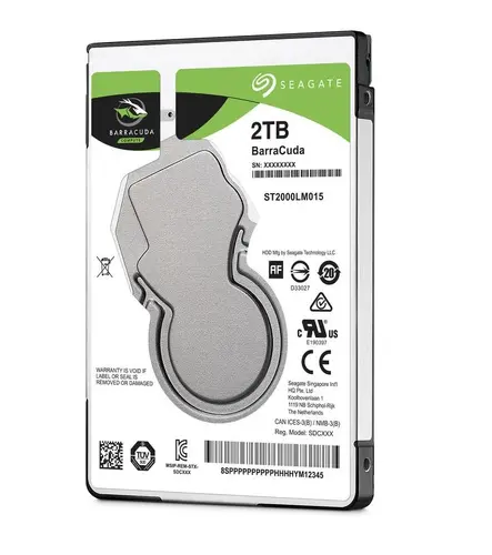Hard disk, Seagate BarraCuda Mobile 2000GB, SATA 6Gb/s 5400rpm 128MB 7mm - 1