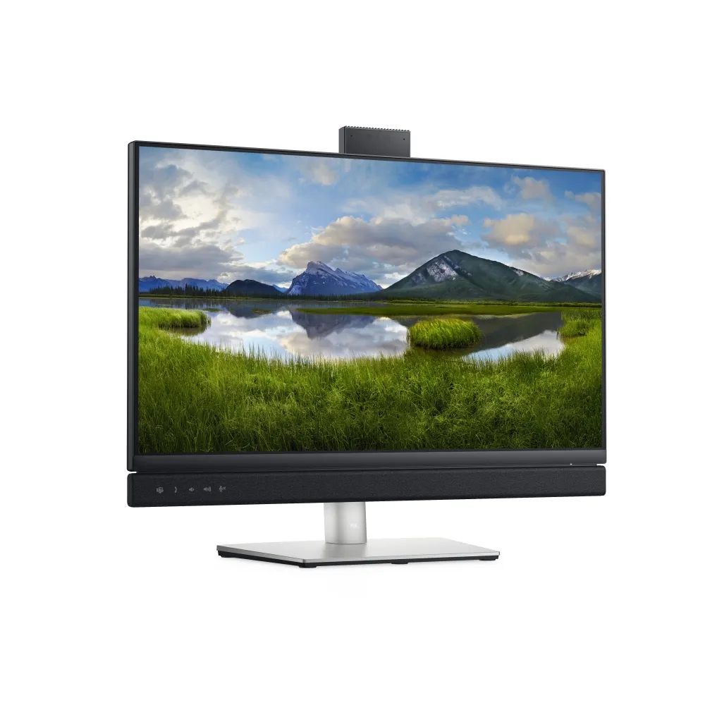 Монитор, Dell C2422HE, 24" Video Conferencing Full HD AG, IPS, 16:9, 5ms, 1000:1, 250 cd/m2, (1920x1080), 5MP IR camera, 5W speakers, HDMI, DP, USB-C, USB 3.2, RJ-45, Microphon, Height, Swivel, Tilt, Pivot, Black - image 2