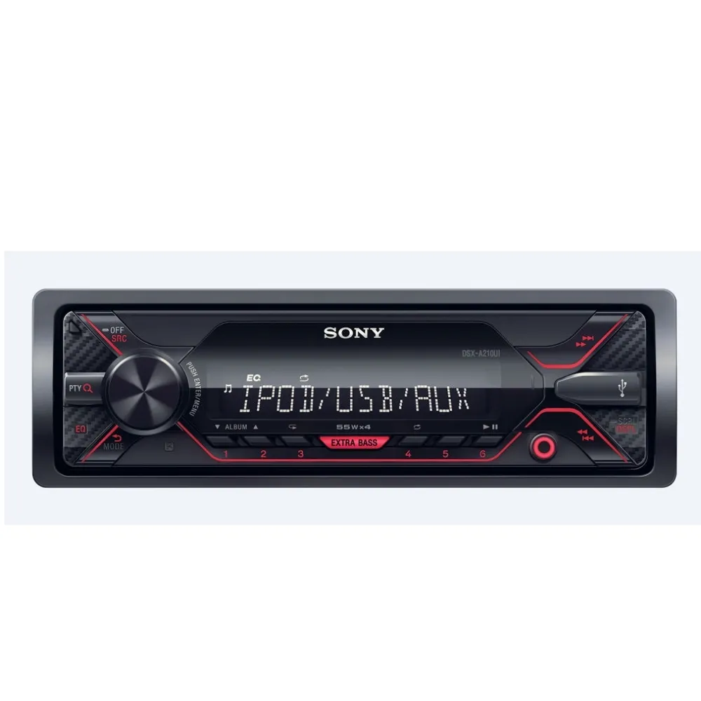 Рисийвър, Sony DSX-A210UI In-car Media Receiver with USB, Red illumination