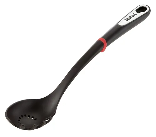 Лъжица, Tefal K2060214, Ingenio, Pasta spoon, Kitchen tool, Nylon/Fiberglass, 39.6x10.6x6.4cm, Up to 220°C, Dishwasher safe, black