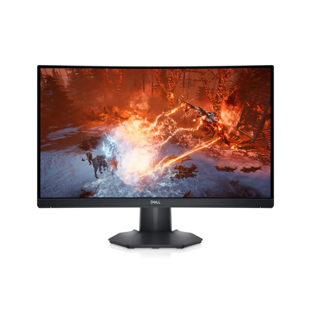 Монитор, Dell S2422HG, 23.6" LED Curved Gaming, VA AG, FullHD 1920x1080, FreeSync Premium, 165Hz, 1 ms (MPRT), 4ms, 3000:1, 350 cd/m2, HDMI, DisplayPort, Height Adjustable, Tilt, Black