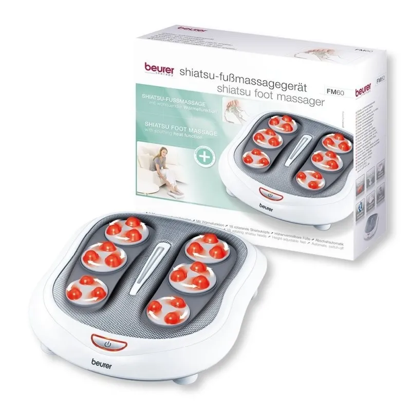 Масажор, Beurer FM 60 Shiatsu foot massager;Heat function; 18 Shiatsu massage heads; 2 massage speeds - image 1