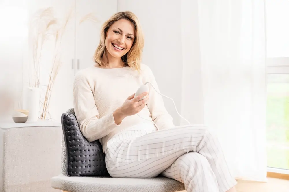 Pernă termică, Beurer HK 48 Cosy, 3 setări de temperatură, oprire automată după 90 min, lavabilă la 30°, pernă reversibilă, cu intrare interioară - image 2