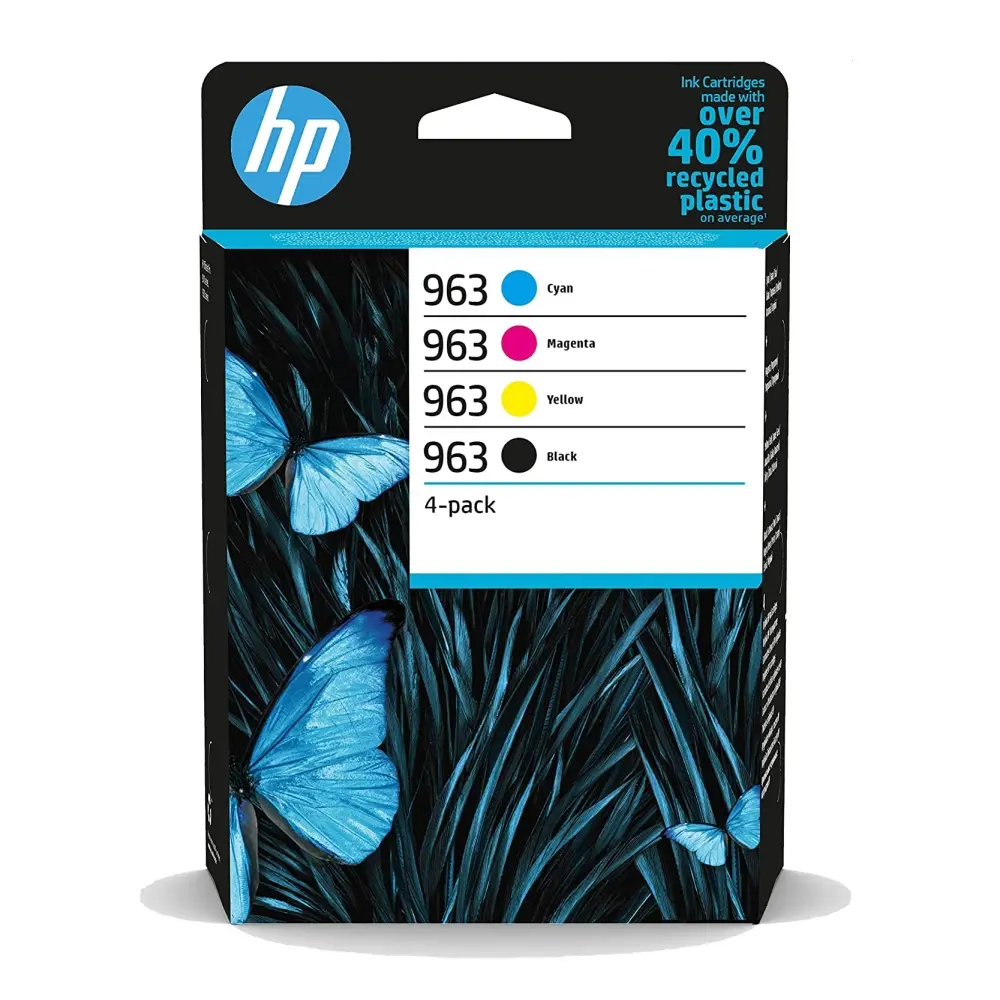 Αναλώσιμο, HP 963 CMYK Αυθεντική κασέτα μελάνης, συσκευασία 4 τεμαχίων