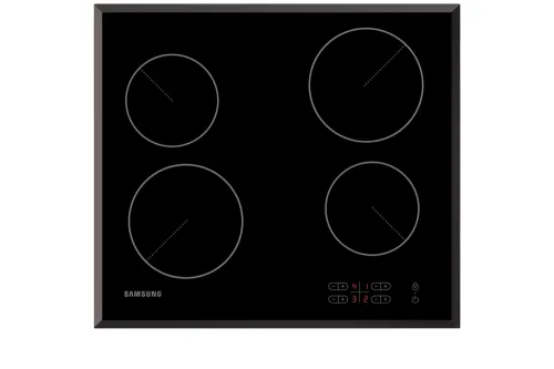 Керамичен плот, Samsung C61R2AAST, Ceramic table, Recessed, 4 Zones, Touch Control, Residual Heat Indicator, Protection of Children, Buzzer
