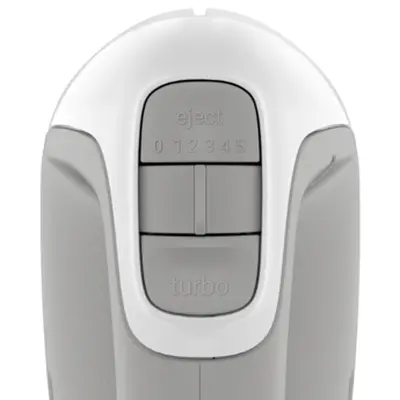 Mixer, Tefal HT450B38, PrepMix 450W, 2 tel de baterea din oțel inoxidabil, 2 cârlige de aluat din oțel inoxidabil, 5 viteze + turbo - image 2