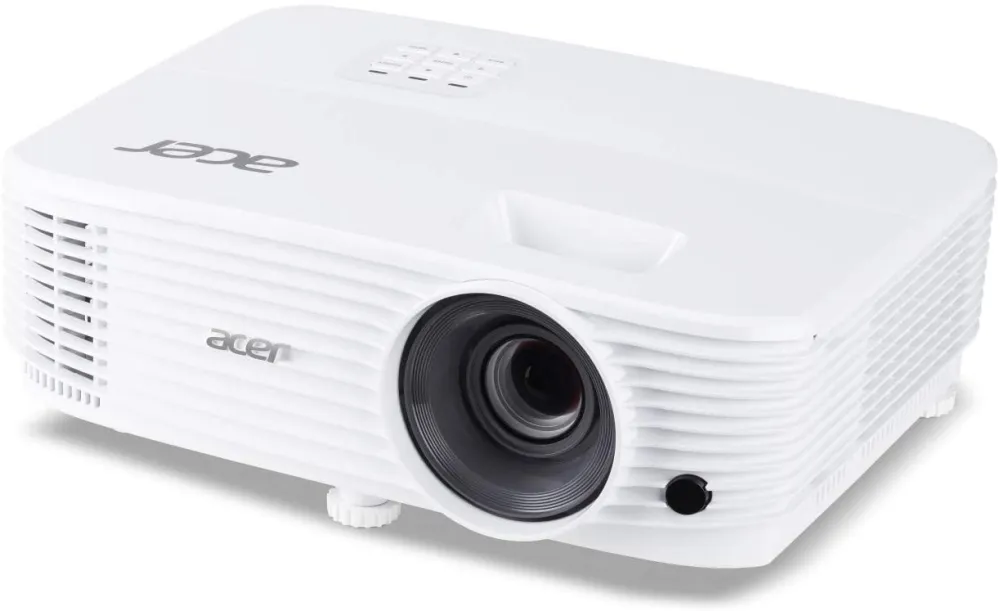 Мултимедиен проектор, Acer Projector P1155, DLP, SVGA(800x600), 4000 ANSI Lumens, 20000:1, 1.1x, 3D ready, VGA x2, HDMI, HDMI/MHL, RCA, Audio in/out, VGA out, USB type A (5V/1A), Speaker 1x3W, RS232, USB mini-B, Lamp life up to 15000h, Auto Keystone, Bag, 2.4kg, White