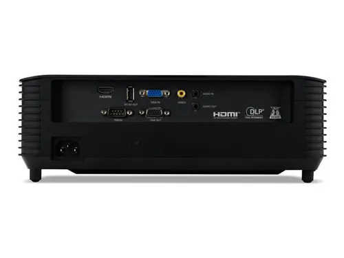 Мултимедиен проектор, Acer Projector X1228H, DLP, XGA (1024x768), 4800 ANSI Lumens, 20 000:1, 1.1x, 3D ready, HDMI 1.4, VGA in/out, DC Out (5V/2A, USB-A), RCA, RS232, Audio in/out, Auto keystone, Speaker 3W, 2.7kg, 2Y, Black - image 3