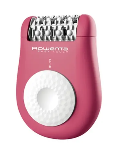 Epilator, Rowenta EP1110F1, Easy Touch NEON Pink, compact, 2 viteze, perie de curățare, accesoriu pentru începători