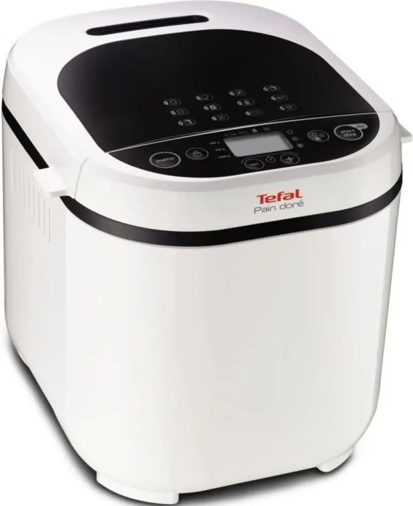 Mașină de făcut pâine, Tefal PF210138, Pain Dore, Mașină de pâine, 500/750/1 kg, 12 programe automate, 720W, 3 niveluri de rumenire a crustei, ecran
