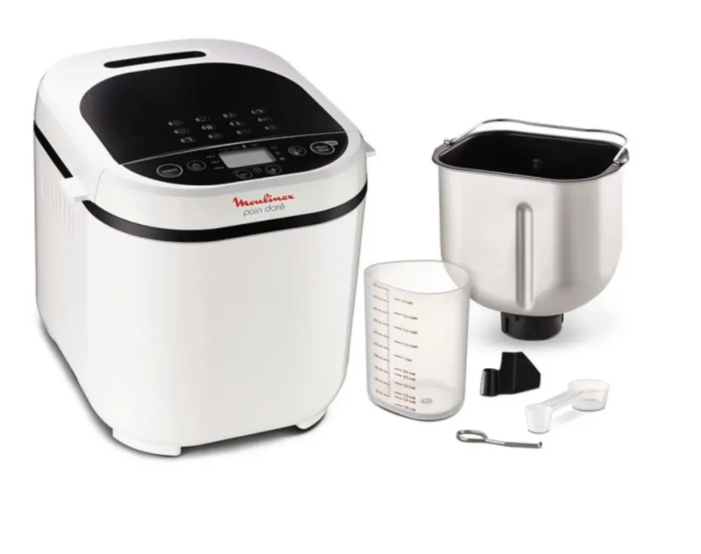Mașină de făcut pâine, Tefal PF210138, Pain Dore, Mașină de pâine, 500/750/1 kg, 12 programe automate, 720W, 3 niveluri de rumenire a crustei, ecran - image 1